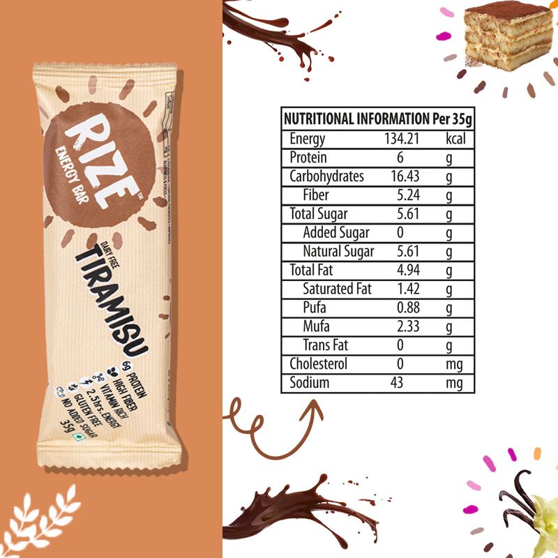 Rize Energy Bar Tiramisu