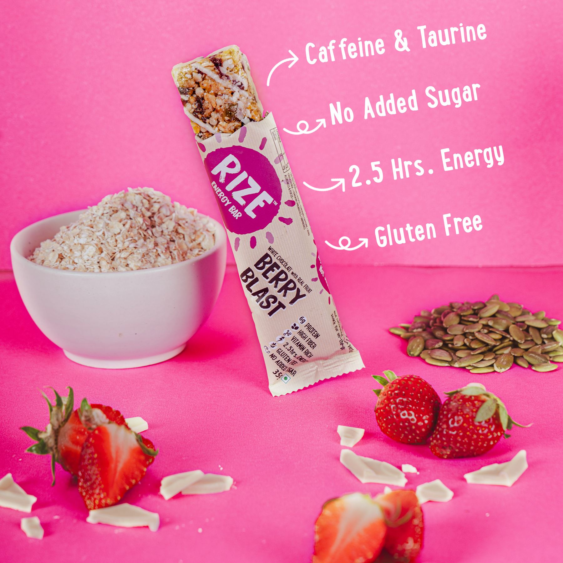 Rize Energy Bar Berry Blast