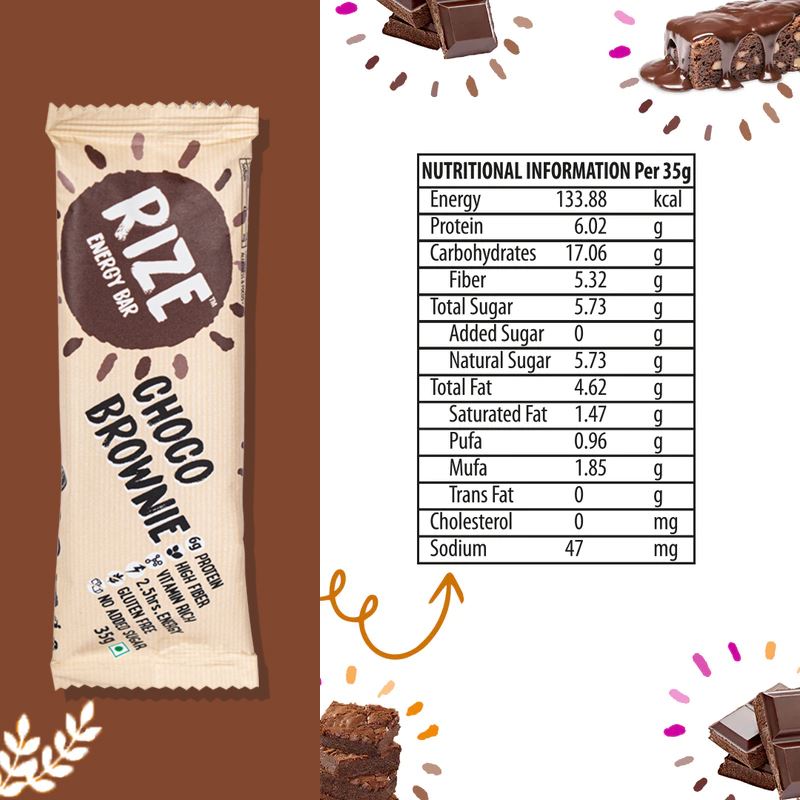 Rize Energy Bar Choco Brownie